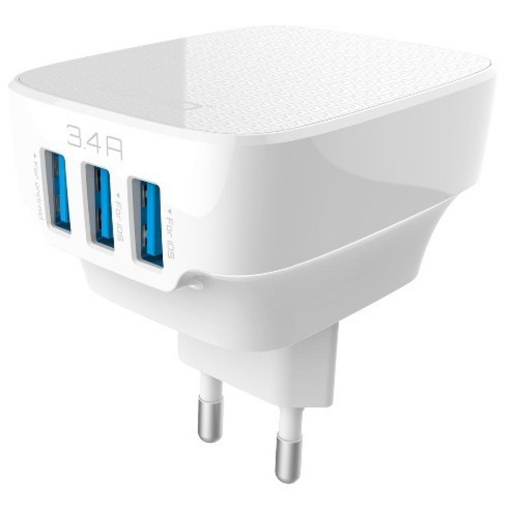 LDNIO DL-AC65, 5V/3.4 A, with 3 USB port, Network charger Universal - 14298 